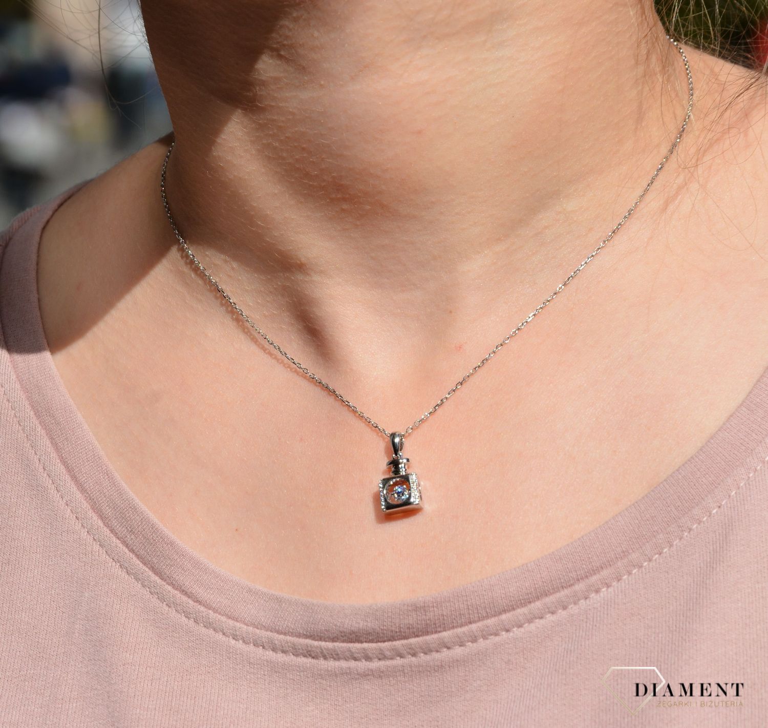 Naszyjnik srebrny celebrytka flakonik Dall'Acqua N YB 322 083.jpg